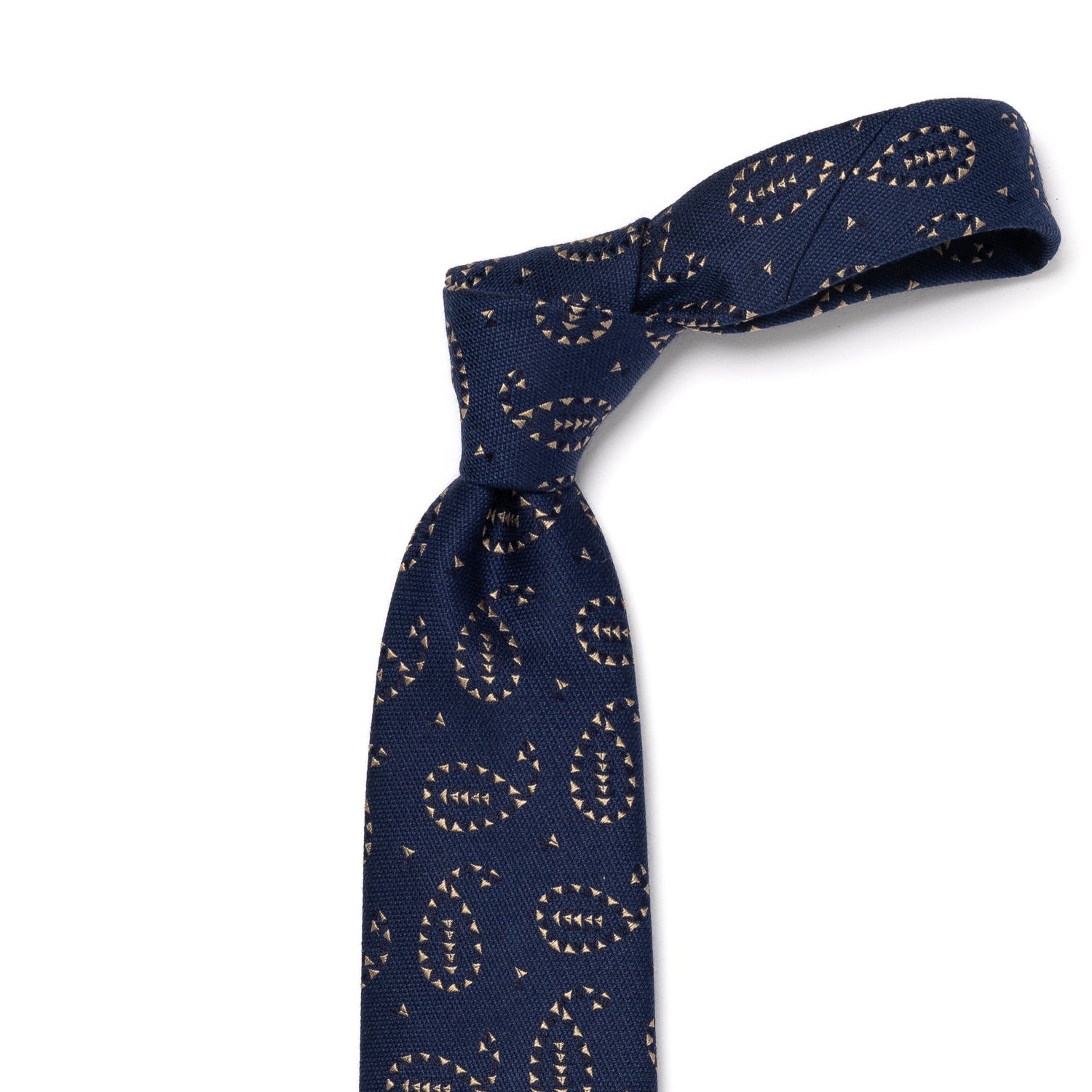 CA Archivio Storico: Tie "Reni Grafico" made of Silk & Cotton - hand-rolled